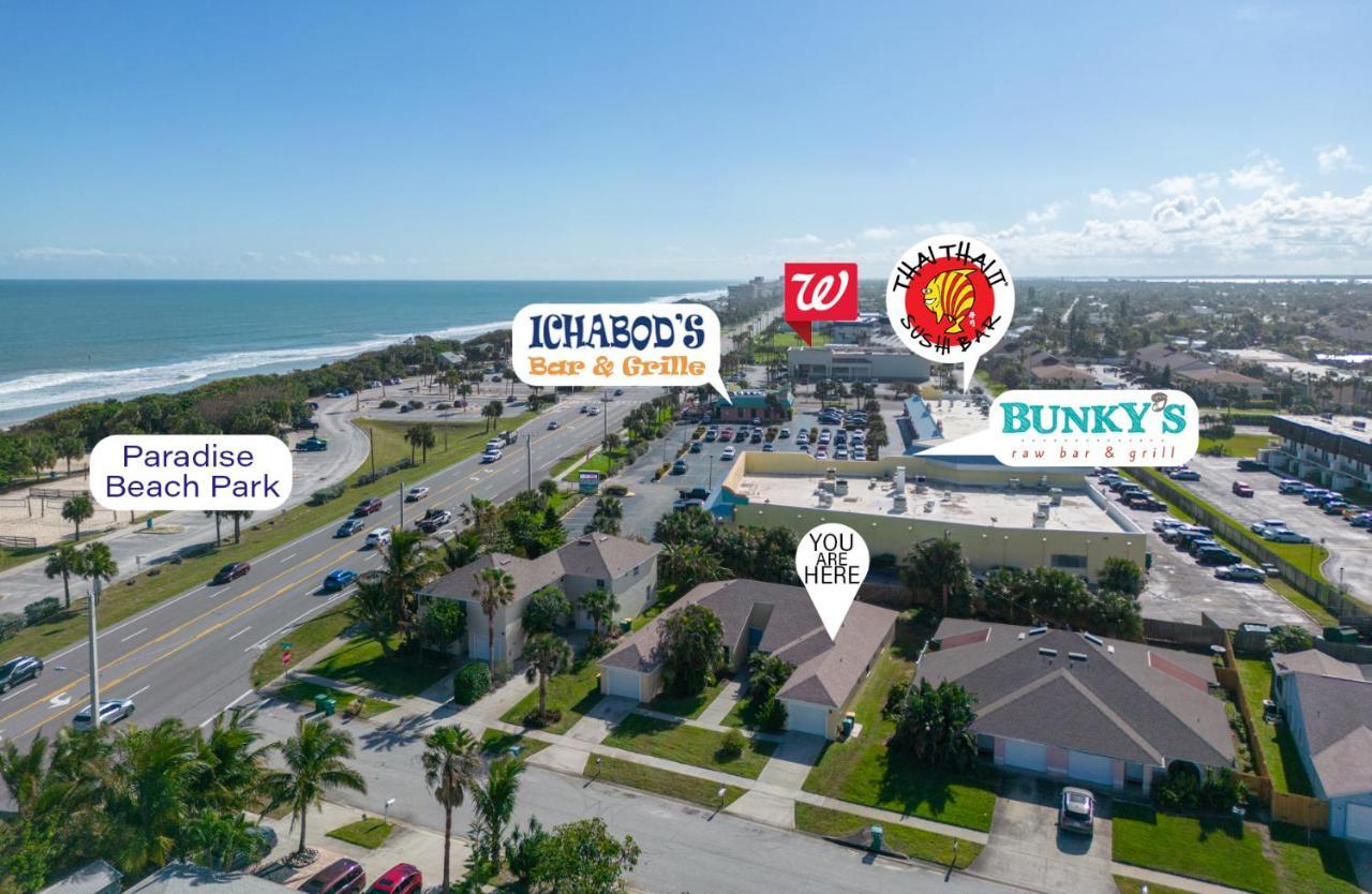 Sunset Serenity - 3Br Beach Townhome With Outdoor Patio - New Hot Tub, Steps To Ocean Fun! Melbourne Exteriör bild